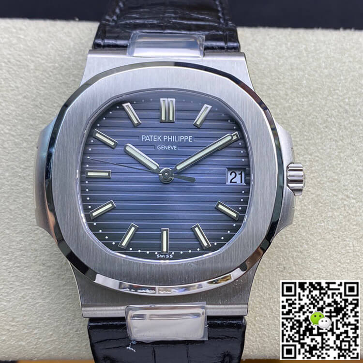 Replica Pat*k Phi1i*pe Nautilus 5711 1:1 Best Edition 3K Factory Blue Dial Cowhide Strap