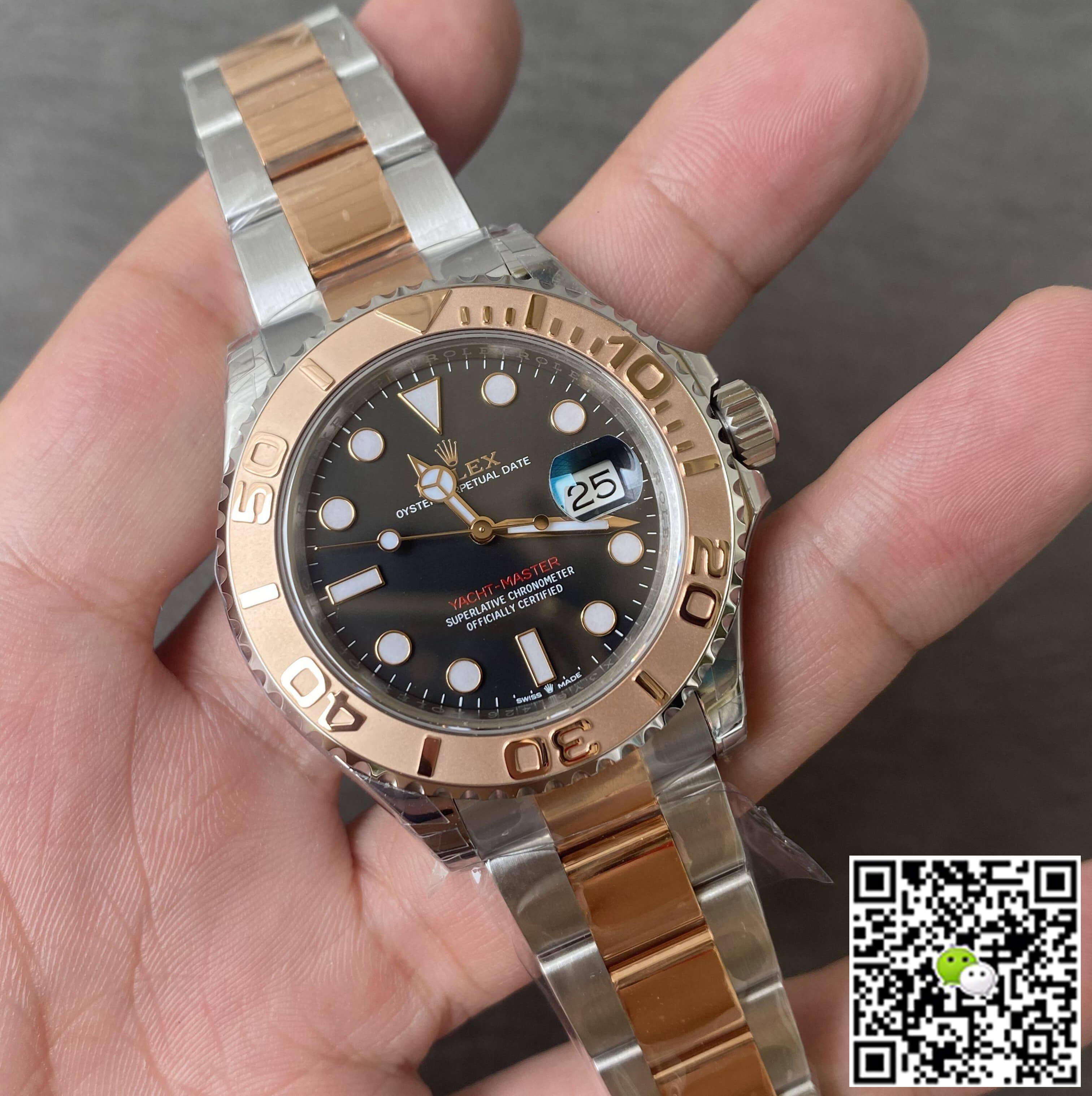 Replica R01ex Yacht Master M126621-0002 1:1 Best Edition VS Factory Rose Gold Bezel