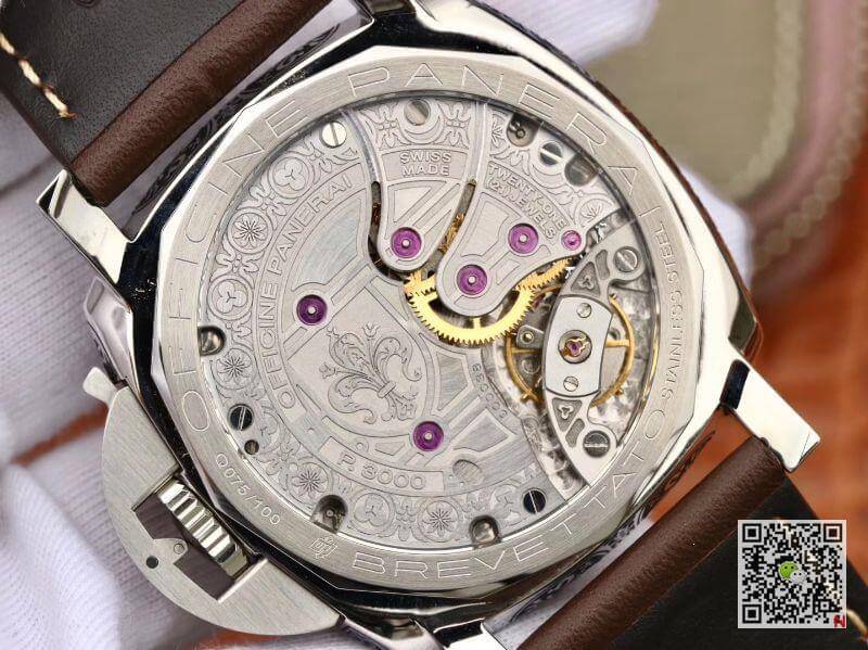 Pa*e*a1 Replica Luminor 1950 PAM00972 Firenze 3 Days Acciaio 1:1 Best Edition Swiss Manual Winding Movement Black Dial