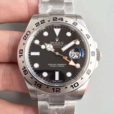 Replica R01ex Explorer II 216570 Noob Factory V7 Men Watches 1:1 Best Edition Swiss ETA3187 Black Dial