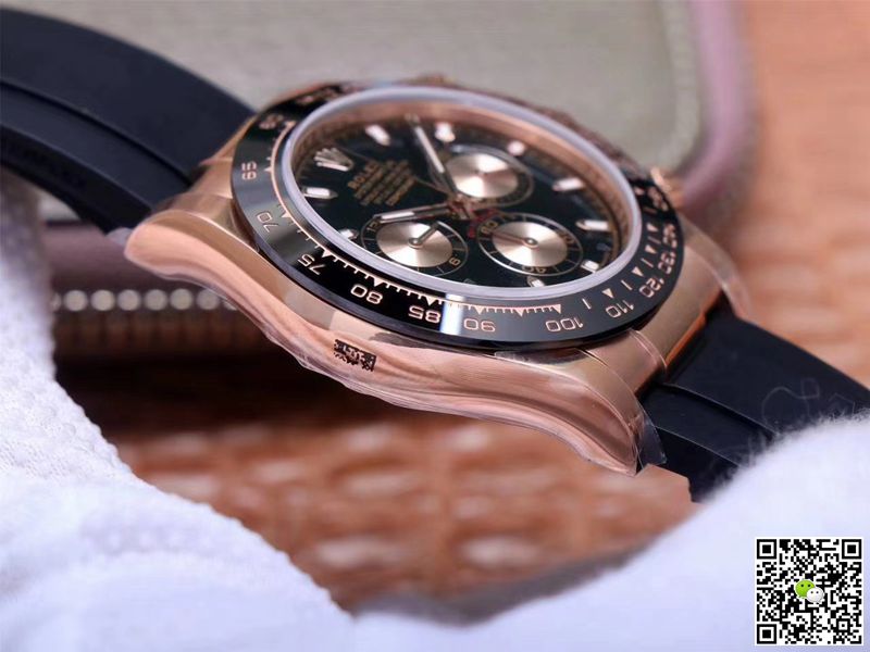 R01ex Daytona Replica M116515LN-0017 1:1 Best Edition Noob Factory Black Dial Swiss ETA4130