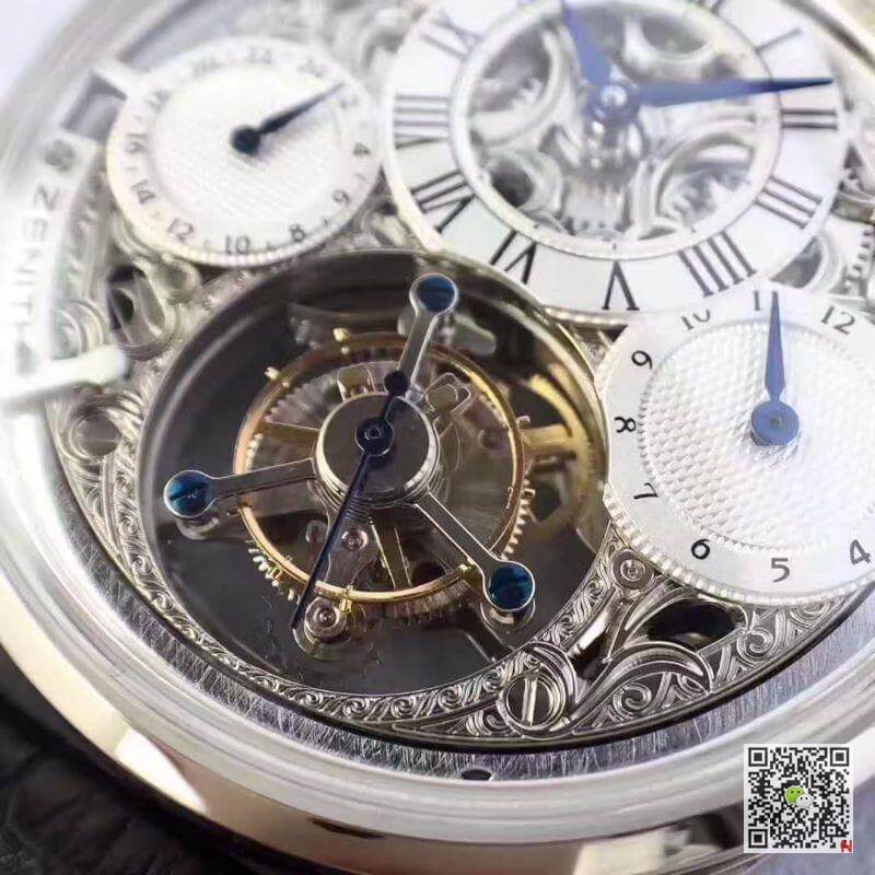 Replica Zenith EP Calender Skeleton Tourbillon RG/LE 1:1 Best Edition Swiss Tourbillon