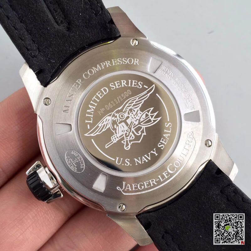 Replica Jaeger-LeCoultre Master Compressor 2018670 Noob Factory 1:1 Best Edition Swiss ETA2836-2 Black Leather Strap