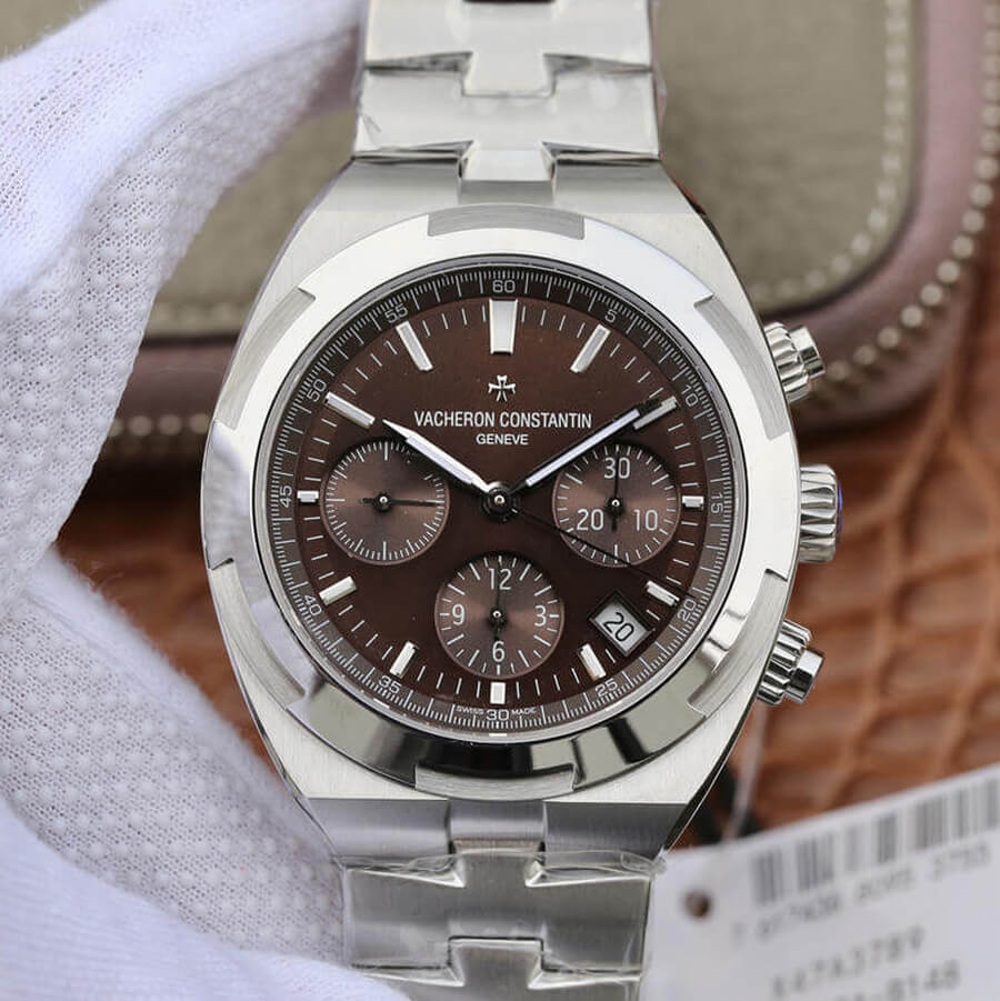 Replica Vacheron C0nstan1n Overseas 5500V/110A-B147 1:1 Best Edition 8F Factory V2 Brown Dial