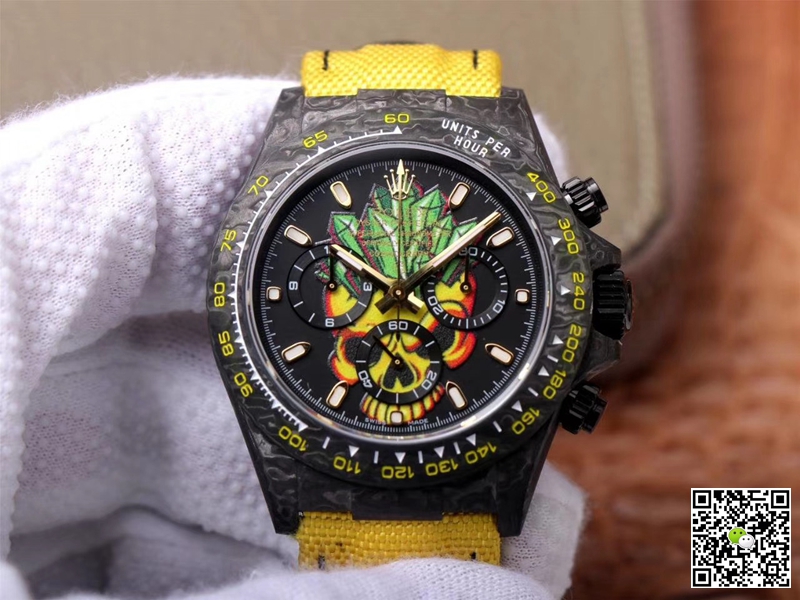 R01ex Daytona Replica Cosmos Color Skull 1:1 Best Edition WWF Factory Swiss ETA7750