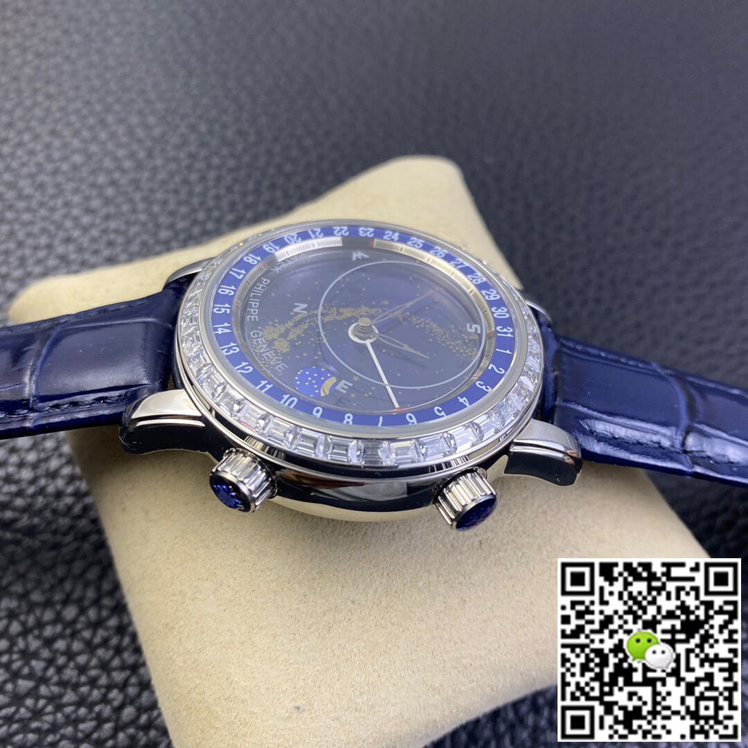 Replica Pat*k Phi1i*pe Grand Complications 6104G-001 1:1 Best Edition AI Factory Sky Moon Blue Dial