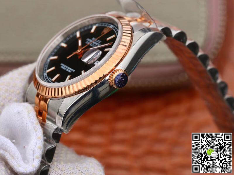 R01ex Dupe Datejust 36MM 126231 Men Watches 1:1 Best Edition Swiss ETA3135 Black Dial