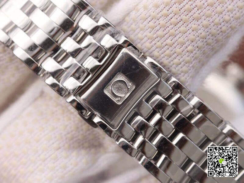 Replica 0me*ga De Ville Prestige 424.10.37.20.01.001 MKS Factory Men Watches 1:1 Best Edition Swiss ETA9015 Black Dial Silver Marker