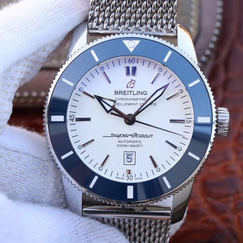 Breitling Replica S*perocean Heritage II AB201012 GF Factory 1:1 Best Edition Swiss ETA9015 White Dial
