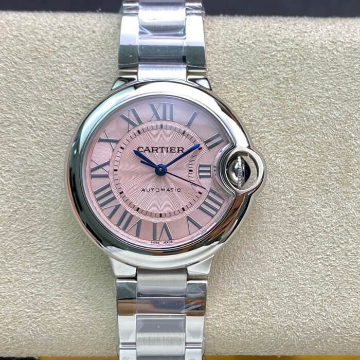 Replica Ballon Bleu De Ca*t1er 33MM W6920100 1:1 Best Edition V6 Factory Pink Dial