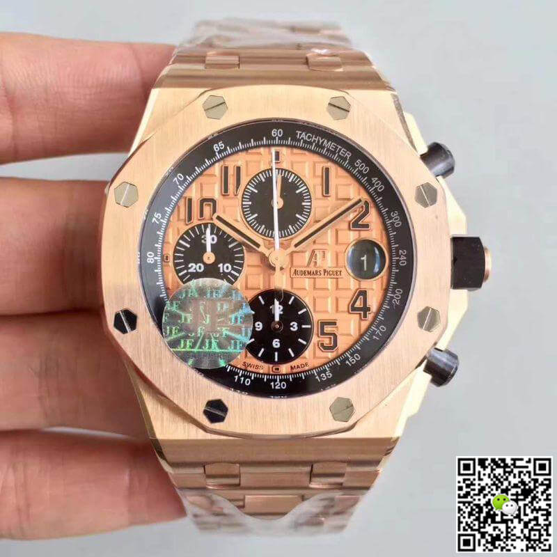 Replica Audemars P1g*et Royal Oak Offshore 26470OR.OO.1000OR.01 JF Factory Gold Dial 1:1 Best Edition Swiss ETA3126