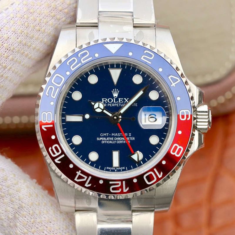 Replica R01ex GMT Master II 126710BLRO EW Factory Mechanical Watches 1:1 Best Edition Swiss ETA 2836
