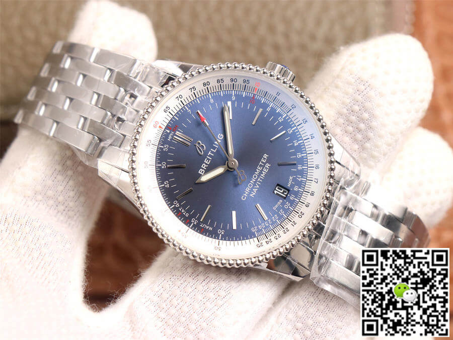 Replica Breitling Navitimer Automatic 38 A17325211C1A1 1:1 Best Edition KOR Factory Blue Dial Swiss SW200