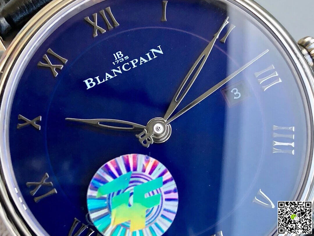 Replica Blancpain Villeret 6551-1127-55B 1:1 Best Edition ZF Factory Blue Dial