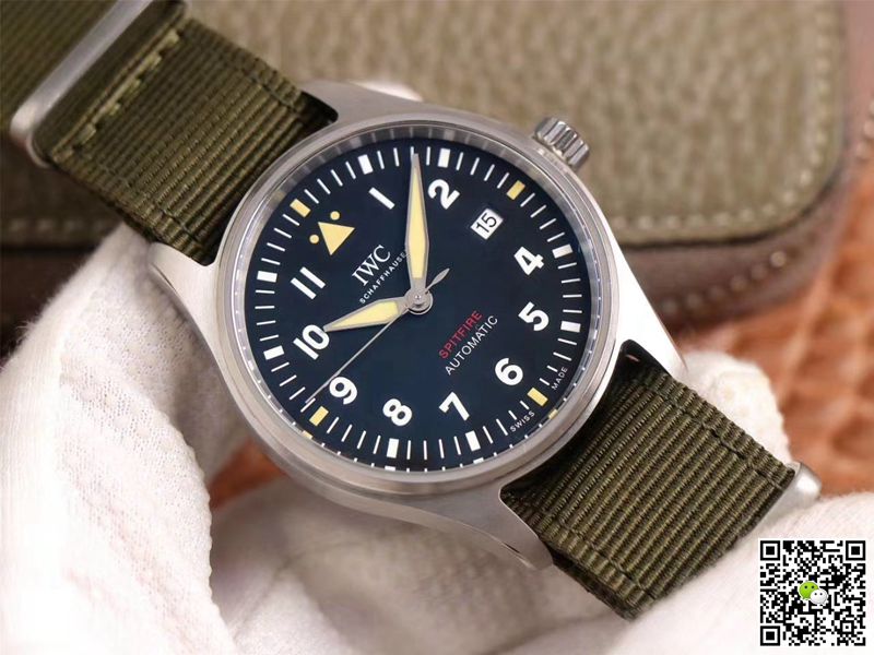 Replica IWC Pilot Spitfire IW326801 1:1 Best Edition MKS Factory Black Dial Swiss ETA9015