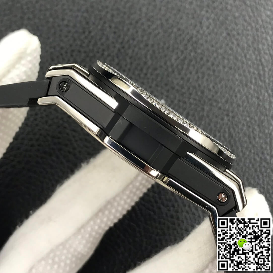 Replica Hublot Big Bang 1:1 Best Edition WWF Factory Full D1am0nd Blue Dial