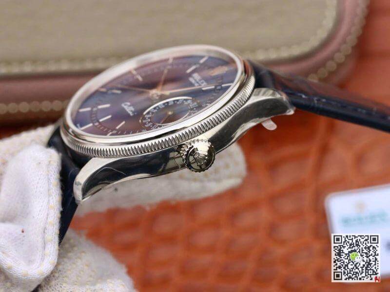 Replica R01ex Celini 50515 MKS Factory Mechanical Watches 1:1 Best Edition Swiss ETA2836 Black Leather Strap
