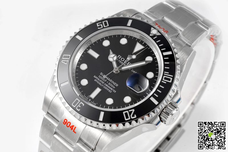 R01ex Submariner Replica Date M126610LN-0001 41MM 1:1 Best Edition ROF Factory Black Dial Swiss ETA2824