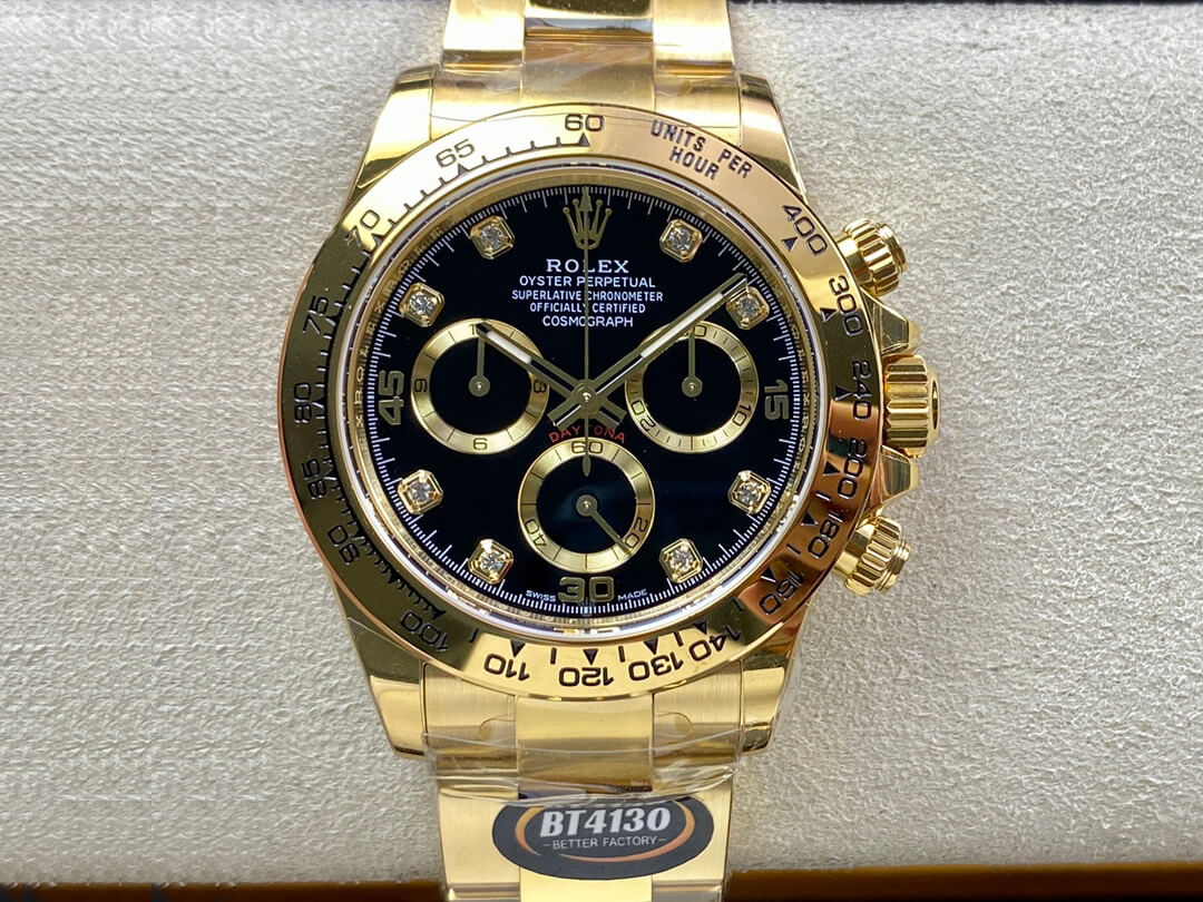 Replica R01ex Daytona M116508-0016 1:1 Best Edition BT Factory Black Dial