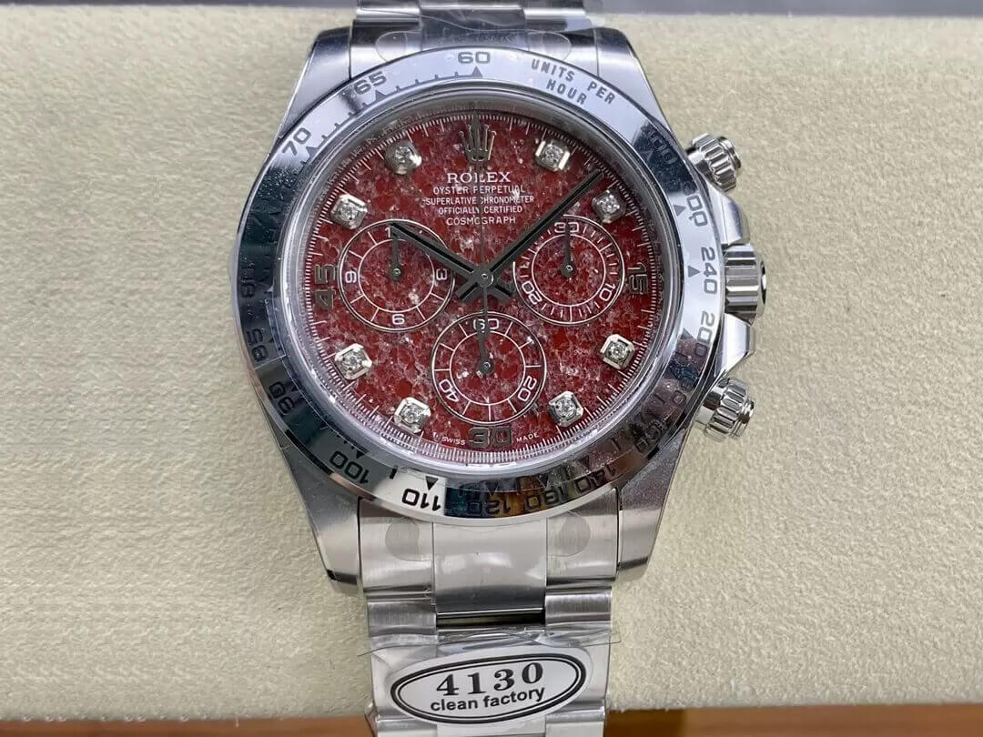 Replica R01ex Cosmograph Daytona 116589 1:1 Best Edition Clean Factory Pomegranate Dial