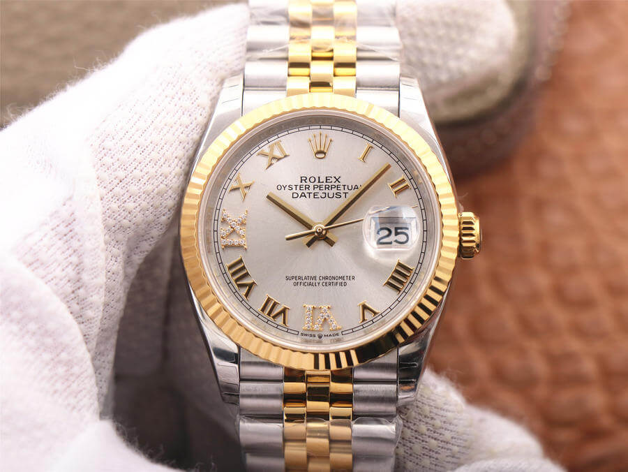 Replica R01ex Datejust M126233-0031 1:1 Best Edition EW Factory Silver Dial