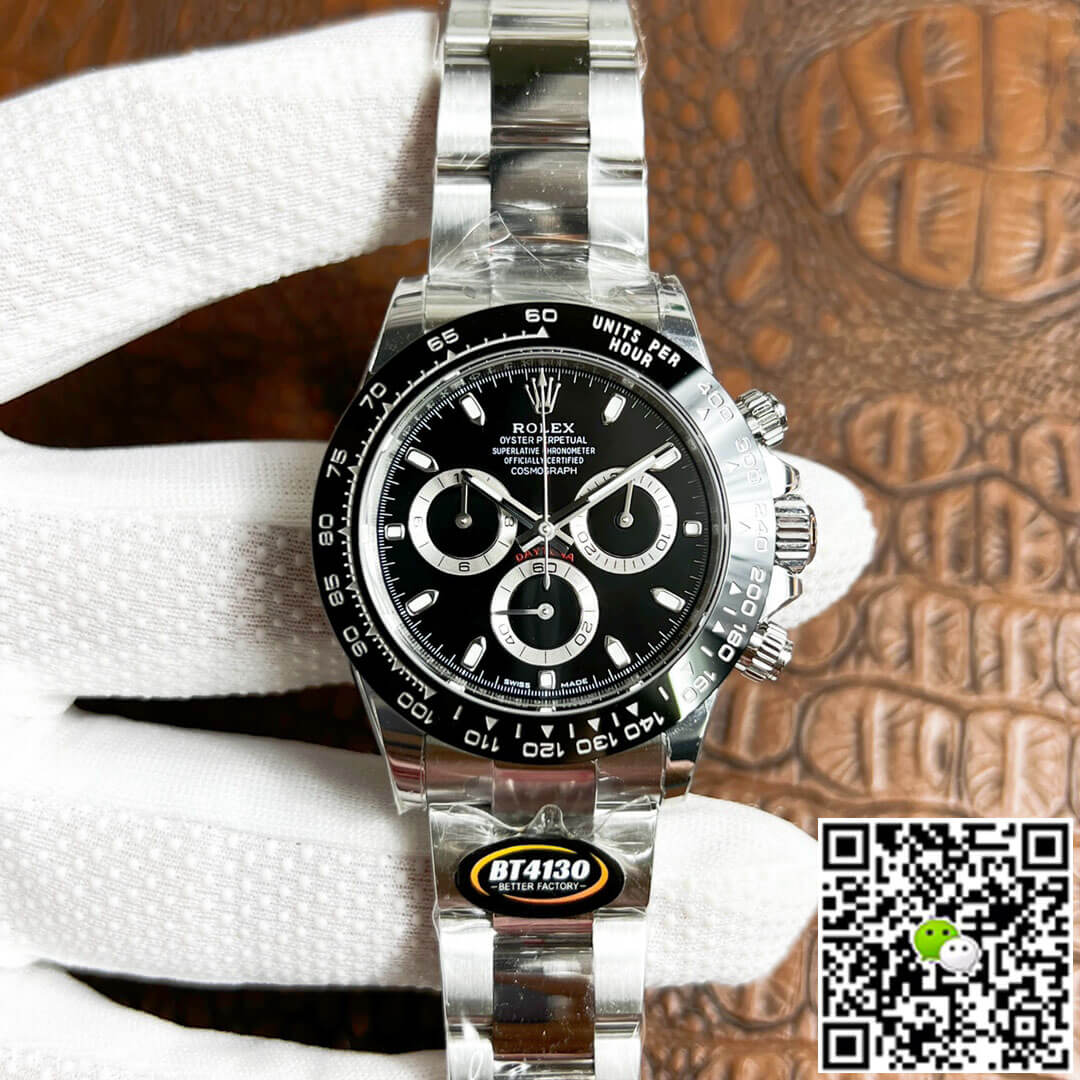 Replica R01ex Daytona M116500LN-0002 1:1 Best Edition BT Factory Black Dial