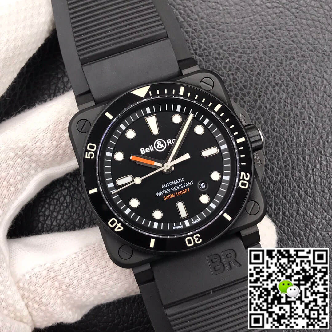 Replica Bell   Ross BR0392-D-BL-CE/SRB 1:1 Best Edition Black Dial