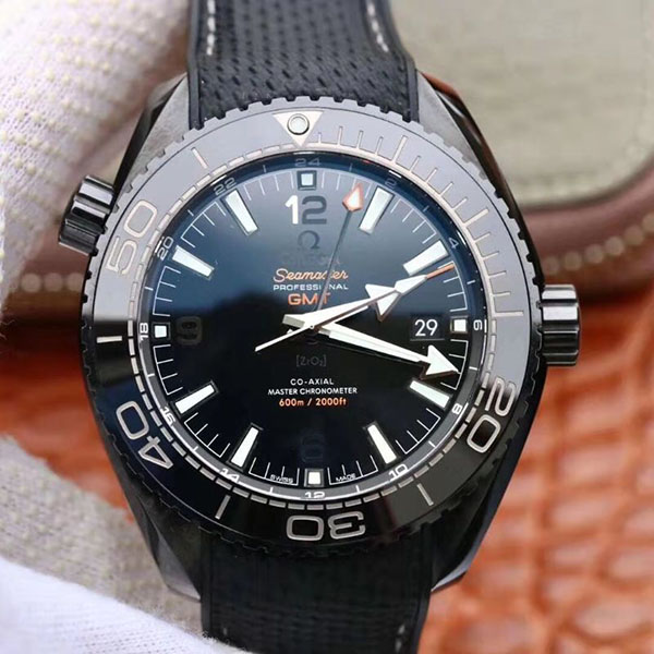 Replica 0me*ga Seamaster 215.92.46.22.01.001 Ocean Universe 600M VS Factory 1:1 Best Edition All Black Ceramic Case Swiss 8906
