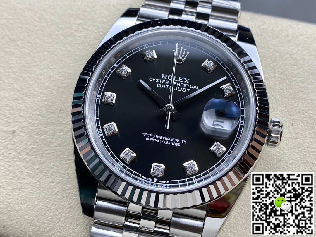 Replica R01ex Datejust M126334-0012 1:1 Best Edition Clean Factory Black Dial