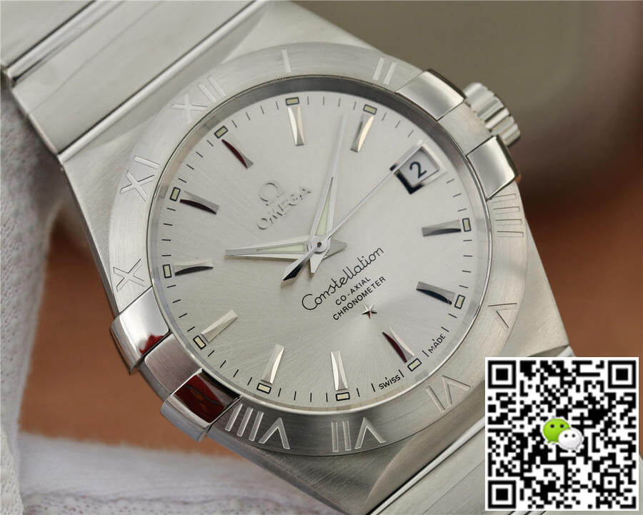 Replica 0me*ga Constellation 123.10.38.21.02.001 1:1 Best Edition VS Factory Silvery White Dial