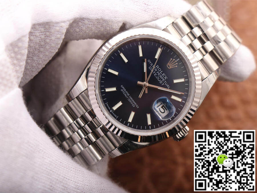 Replica R01ex Datejust M126234-0017 1:1 Best Edition EW Factory Blue Dial