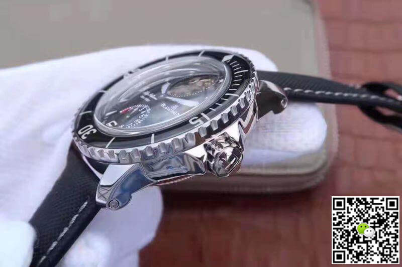 Replica Blancpain Fifty Fathoms Tourbillon 5025-1530-52 1:1 Best Edition Swiss Tourbillon S*perlumed Black Dial
