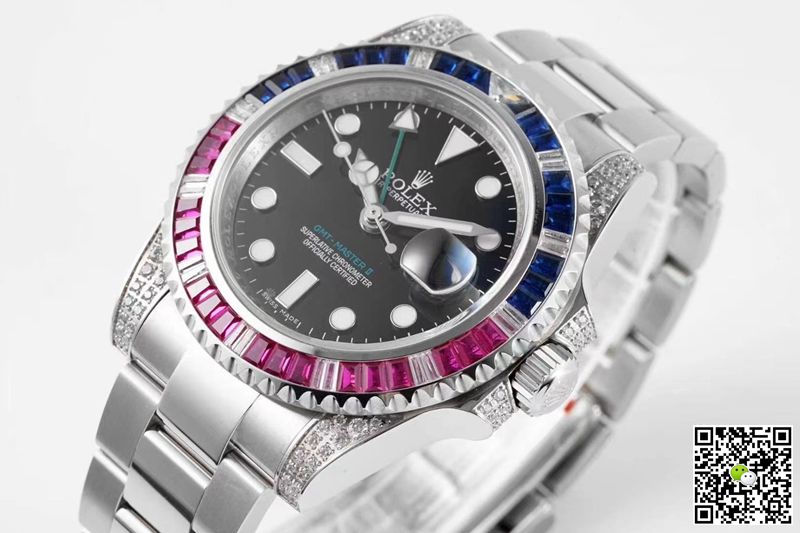 Replica R01ex GMT Master II 116759 SAru-78209 1:1 Best Edition ROF Factory Black Dial Swiss ETA2836