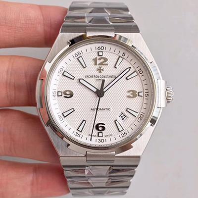 Vacheron C0nstan1n Replica Overseas 47040 JJ Factory 1:1 Best Edition Swiss ETA9015 White Dial