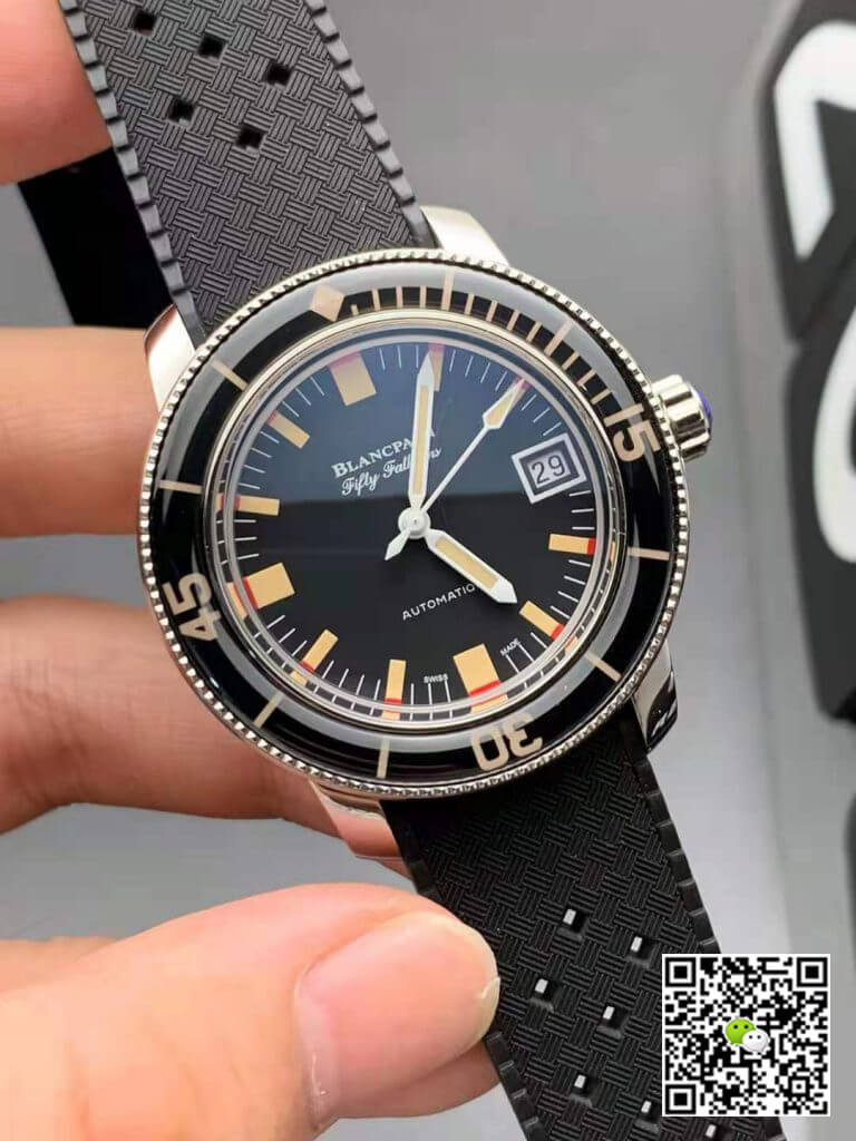 Replica Blancpain Fifty Fathoms Barakuda 5008B 1130 B52A 1:1 Best Edition ZF Factory Black Dial