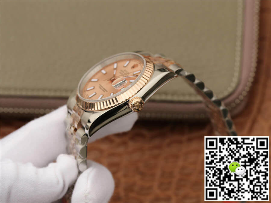 Replica R01ex Datejust 116231 36MM 1:1 Best Edition GM Factory Rose Gold Pink Dial