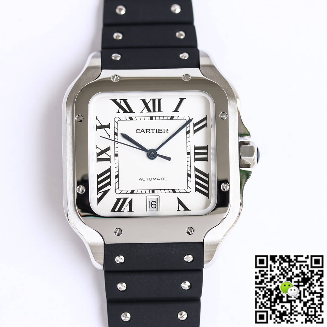 Replica Ca*t1er Santos WSSA0018 1:1 Best Edition GF Factory V2 Rubber Strap