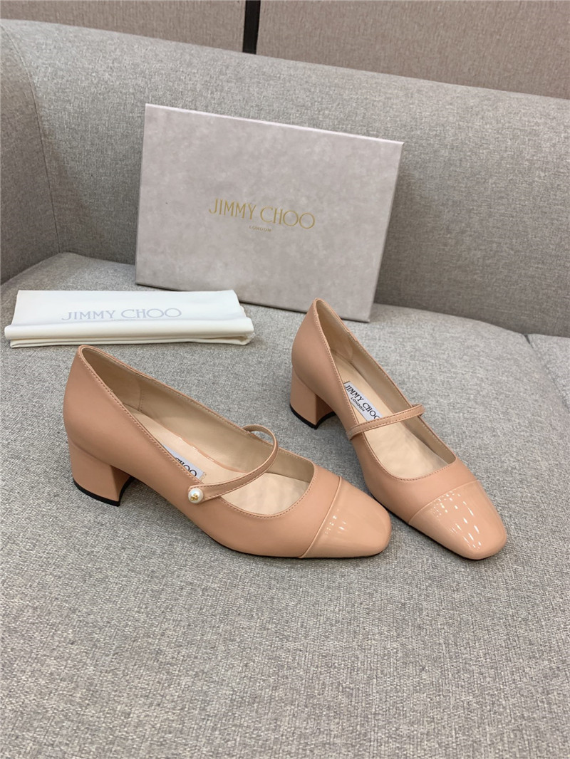 J1m*y Ch00 New Thick Heel Mary Jane Shoes