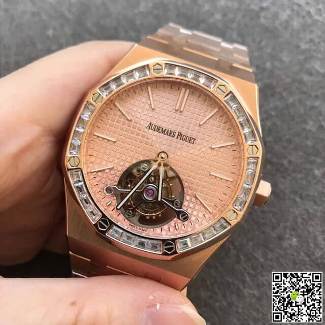 Replica Audemars P1g*et Royal Oak Tourbillon 26514OR.ZZ.1220OR.01 1:1 Best Edition R8 Factory Gold Dial