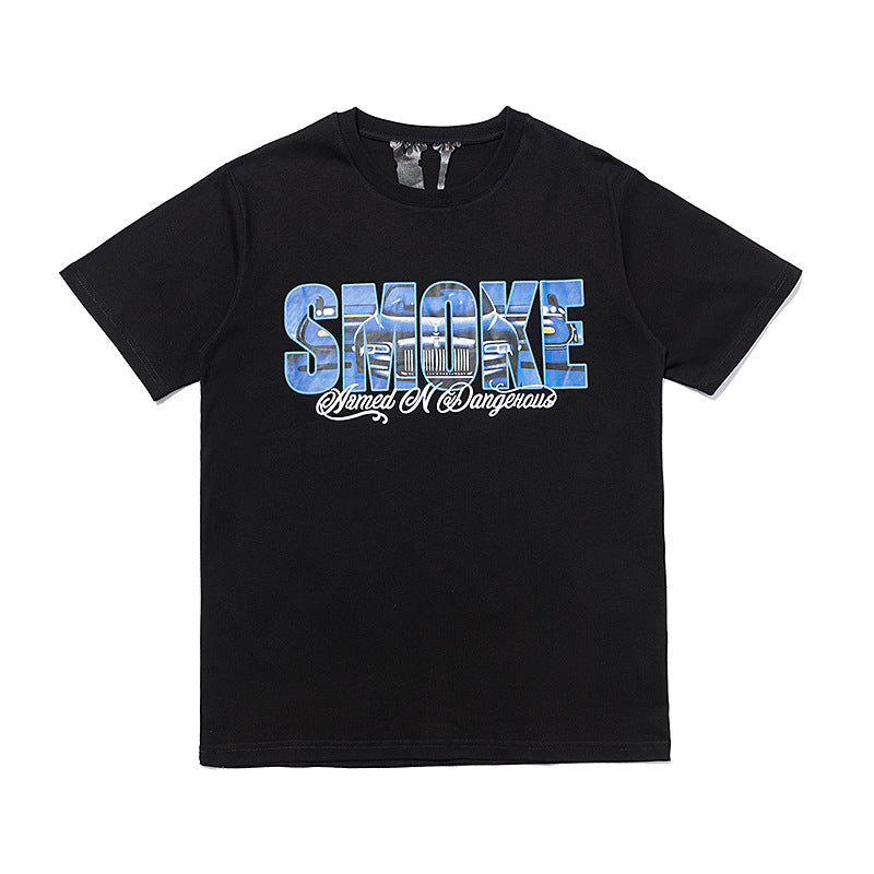 Vlone x Pop Smoke T Shirt Armed And Dangerous Tee