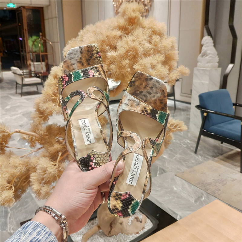 J1m*y Ch00 heeled satin sandals