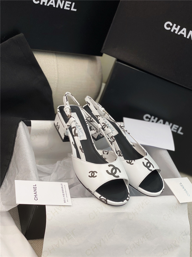 Ch**el flat cutout sandals