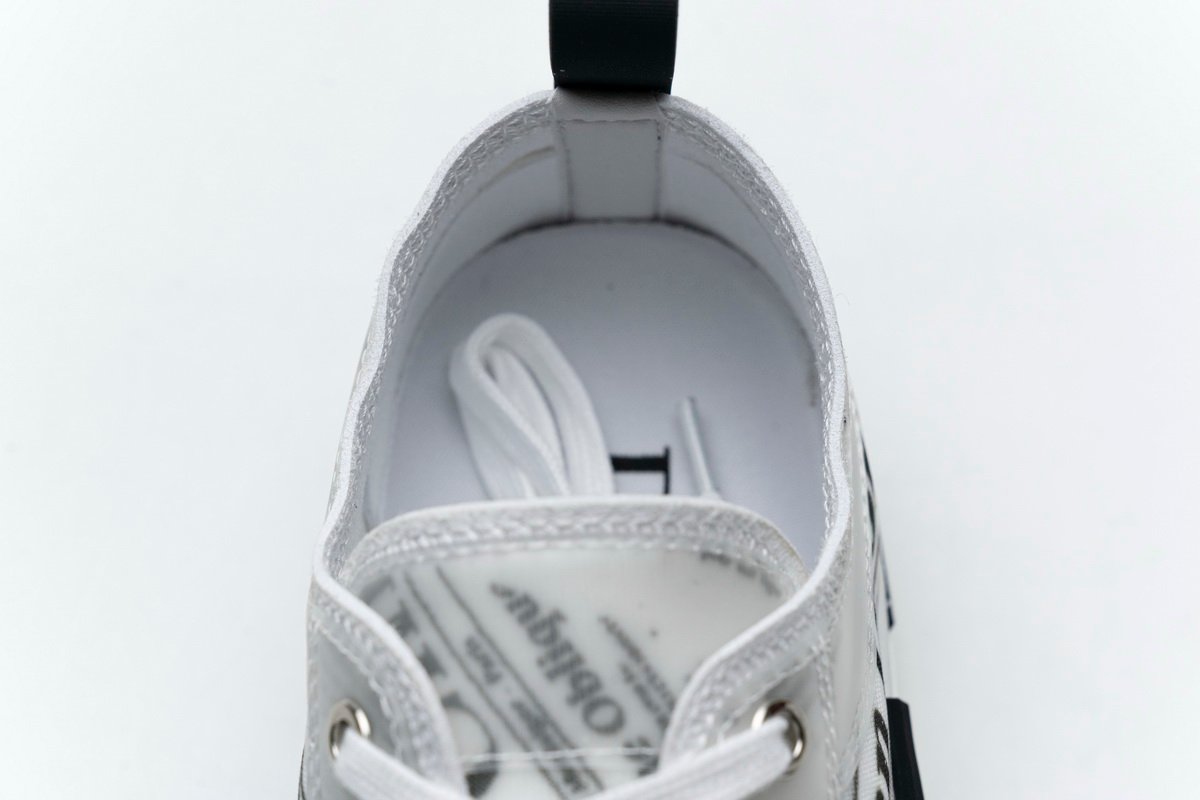 Converse Dupes D10r B23 Oblique Transparency Low H565 White Black