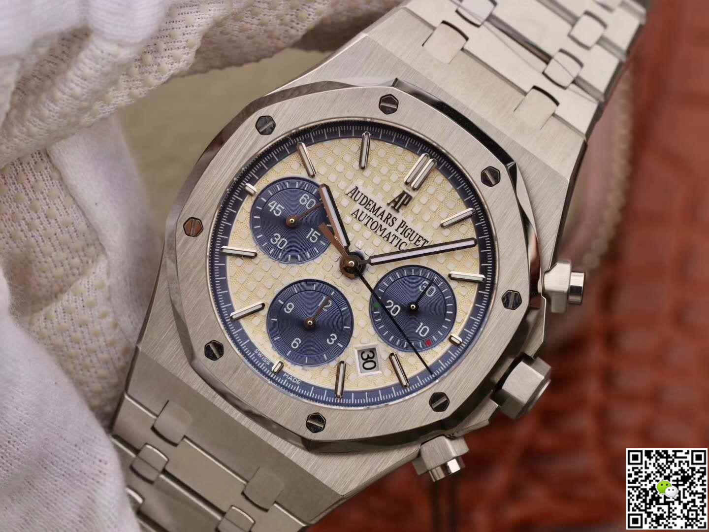 Replica Audemars P1g*et Royal Oak OM Factory Men Watches 1:1 Best Edition Swiss ETA7750 White Dial