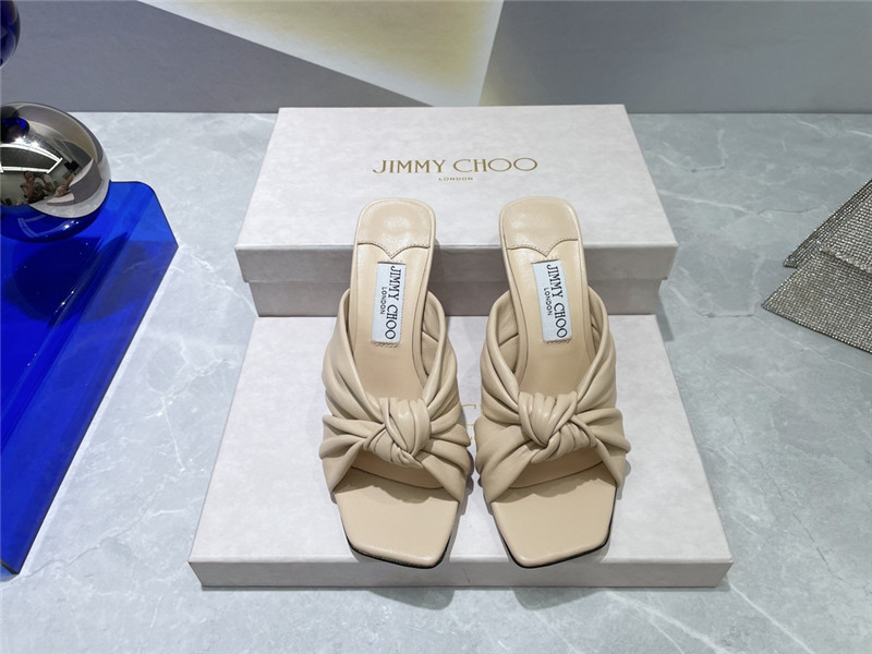 J1m*y Ch00 bow heels dupe square toe bow sandals