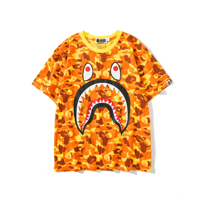Bape x PUBG T Shirt Camo Yellow Cotton Tee 1711