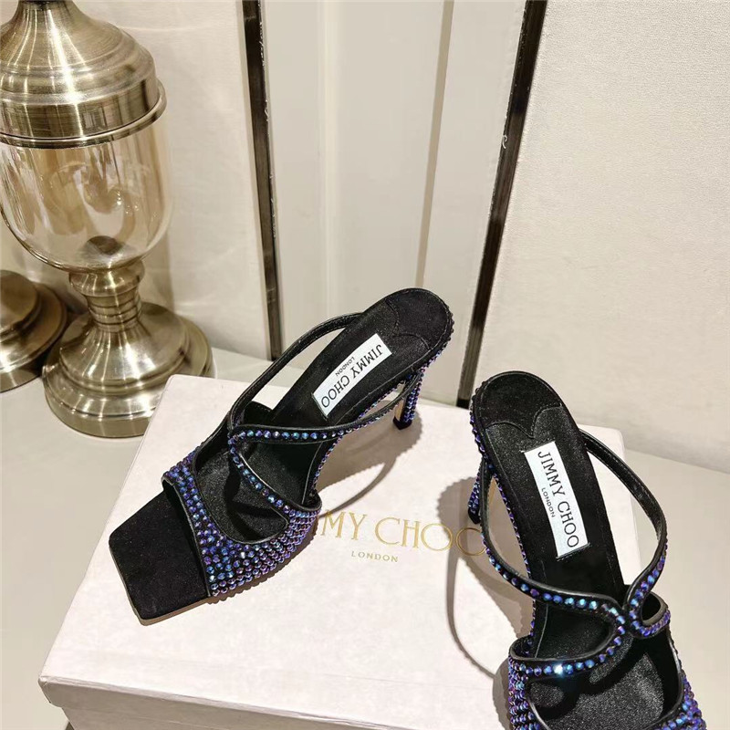 J1m*y Ch00 hot D1am0nd series high-heeled sandals