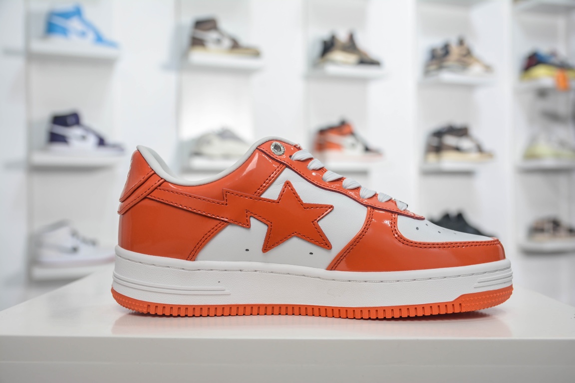 A Bathing Ape Bape Sta Low Orange