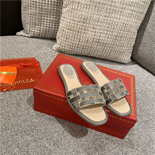 rene caovilla flat slippers