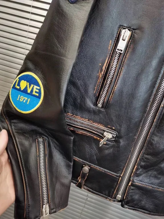 Sa1nt Lau*nt Replica Real Leather Jacket